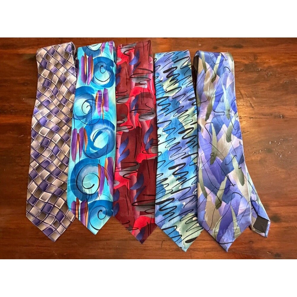 5 JERRY GARCIA / GRATEFUL DEAD - MENS TIES  58 Inch Colorful